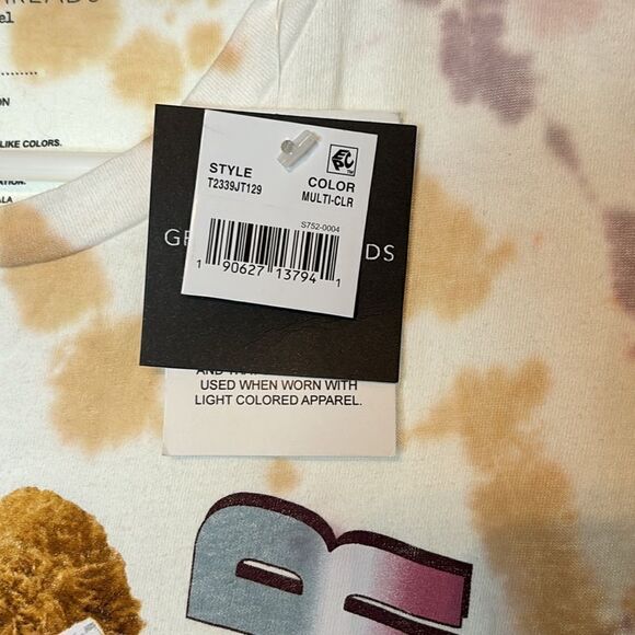 Grayson/Threads Women’s Tie Dye Teddy Bear #47 Racing Team Tshirt Size L - Picture 5 of 6